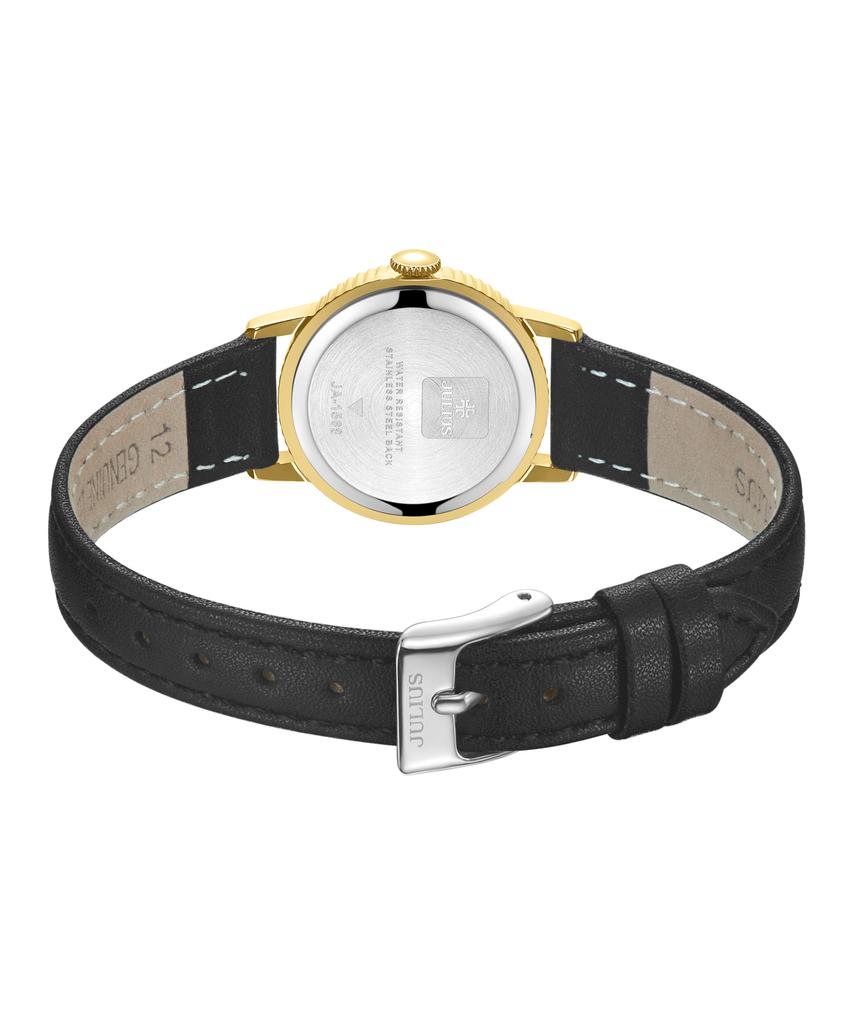 Jyullieoseu Ja-1568 Круглые часы с рифленым безелем