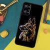 Cartoon German Shepherd Dog Case For Realme C53 C55 C67 C61 C75 C51 C21Y C25S GT 6 6T 5 GT7 Pro 10 11 12 13 14 Pro Plus