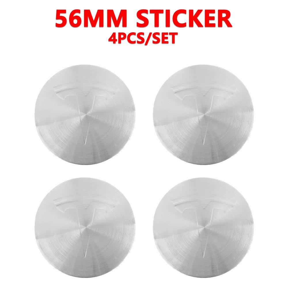 4Pcs 56mm Car Wheel Center Hub Caps Emblem Sticker for For Tesla Model 3 Y S X 2021 Roadster Cybertruck Juguete WYE K80 SpaceX
