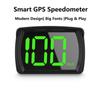 Y03 GPS цифровой спидометр автомобильный HUD Head Up ЖК-дисплей большой шрифт KMH MPH измеритель скорости тестирования для всех автомобилей