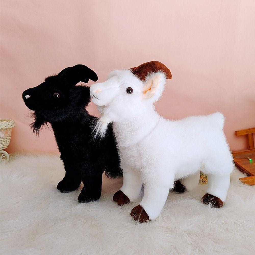 18/30cm Baby Goat Plush Doll PP Cotton Baby Goat Keychain Valentine's Day Gifts