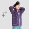 Boys' Lightweight Anti-static Color-block Fleece Jacket