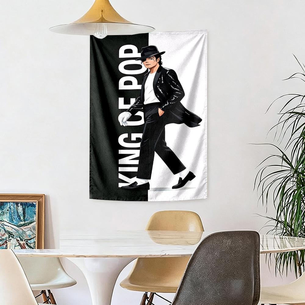 Michael Jackson Wall Decor Tapestry Art For Pet Memorial Birthdaywedding Party Backdrop Family Gift