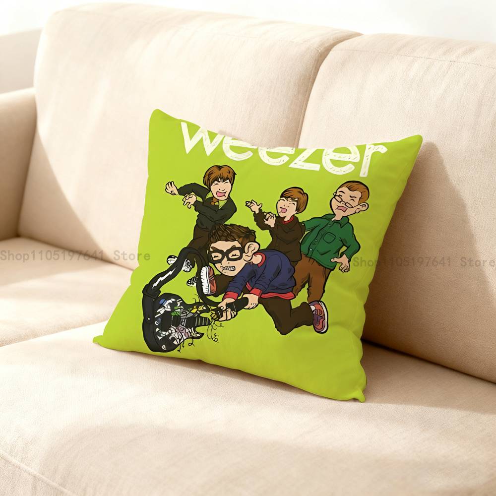 Rock Band W-Weezer Наволочка для декора дивана, автомобиля, офиса, комнаты, Наволочка с принтом, Декорации и Защита