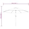 LED Traffic Light Umbrella 3 m Green