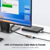 Удлинительный кабель MOGOOD USB 3.0 1M+1M удлинительный шнур оплетка кабеля Тип A папа-мама 5 Гбит/с высокоскоростной удлинительный кабель USB совместимый