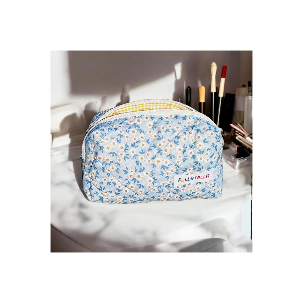 Косметичка, косметичка, органайзер, большого размера с цветочным узором