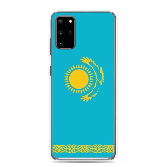 Coque Téléphone - Samsung - Galaxy S21 - Drapeau Kazakhstan - Souple - Multicolore