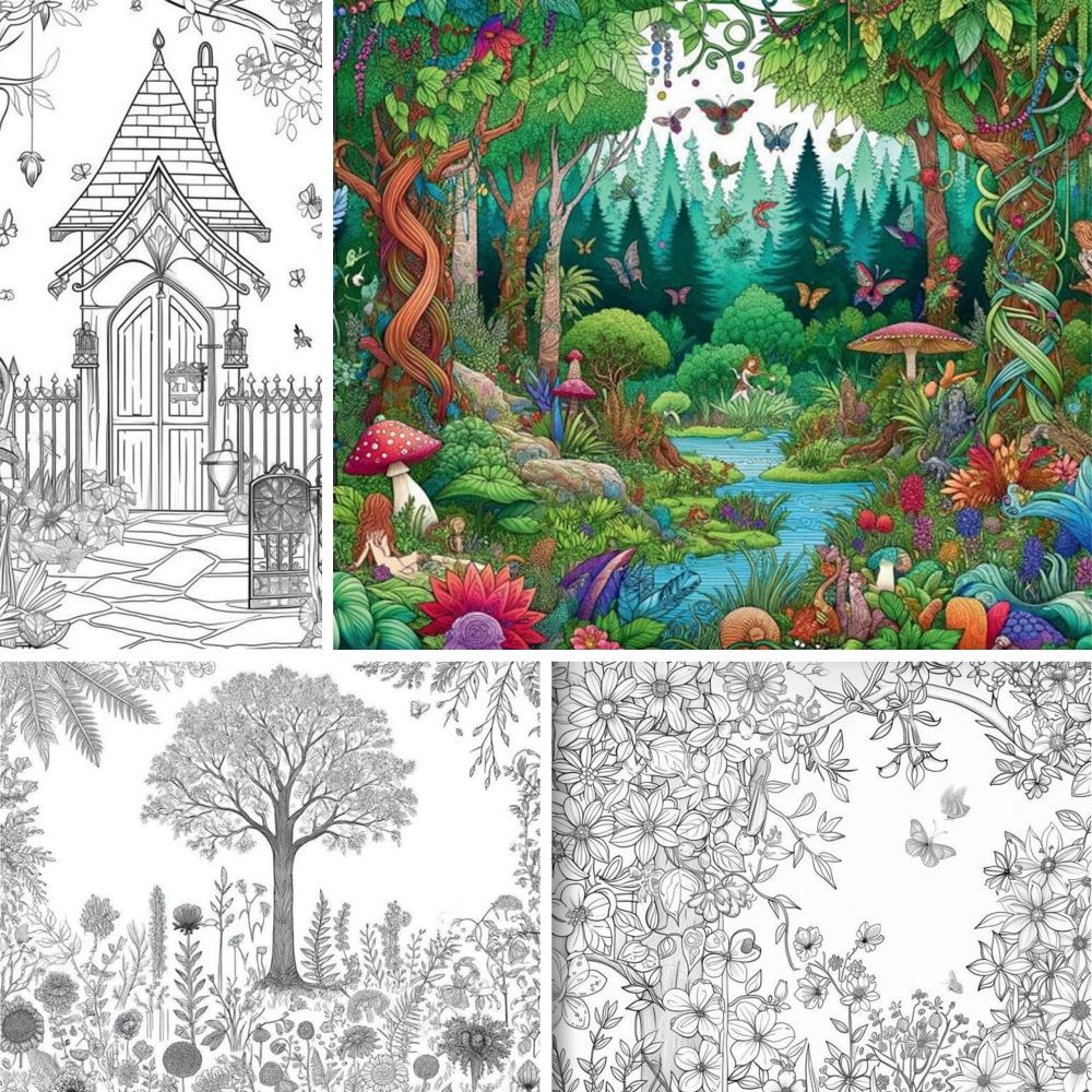 1 шт. Художественная раскраска, оригинальная улучшенная бумага, 70 г/кв. м, 22 шт., отдельные страницы, раскраски, подарок, на праздничный день рождения