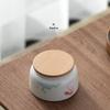 Nanshan Series Chinese Ceramic Tea Caddy with Beech Lid