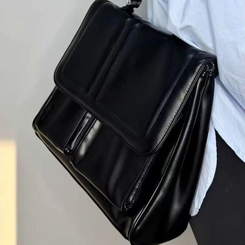 Женский рюкзак для commuters кожаный модный с двумя лямками студенческий большой вместимости школьные сумки ручная сумка на клапане через плечо