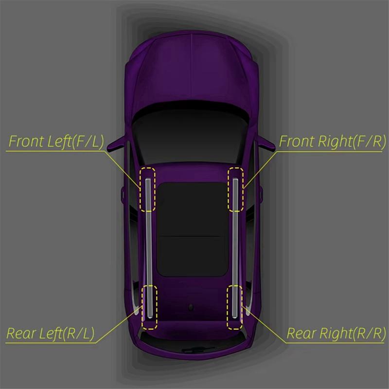 For Peugeot 2008 MK1 2013-2018 Car Roof Rail End-Cap Rack Base Covers Luggage Rack Cover Rear Left