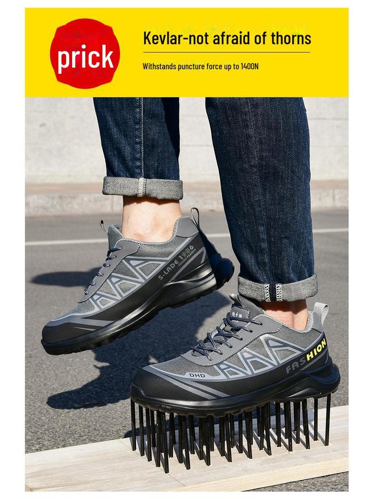 Мужская изолированная рабочая обувь для электриков - пластиковый носок, устойчивый к ударам и проколам