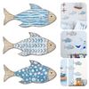 3Pcs Tropical Fish Wooden Wall Decorations Smooth Edge Burr Free Realistic Looking