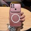 Магнитный чехол из ТПУ с металлическим покрытием для realme C25s, C21, C15, Narzo 30A 20, противоударная матовая мягкая накладка