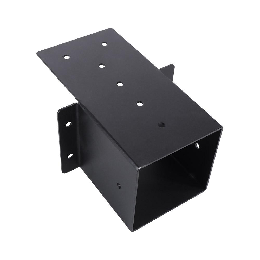Black Pergola Bracket Metal Pergola Accessories with Screws Deck Railing Connector  Garden