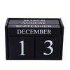 Календарь для декора Nordic White Black Wooden Calendar Simple DIY Wood Blocks Home Decoration