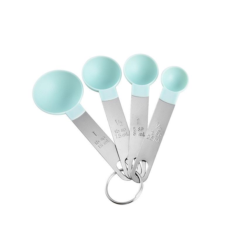 8-Piece Stainless Steel Handle Measuring Cup & Spoon Set with Scale