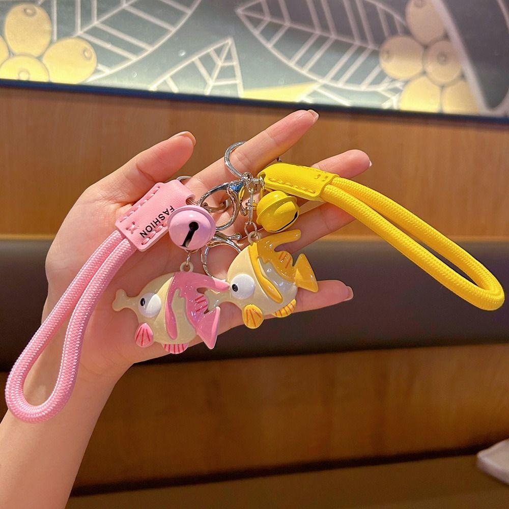 Wrist Strap Clown Fish Key Chain Anti-lost Anime Cartoon Key Charm Jewelry Accessories