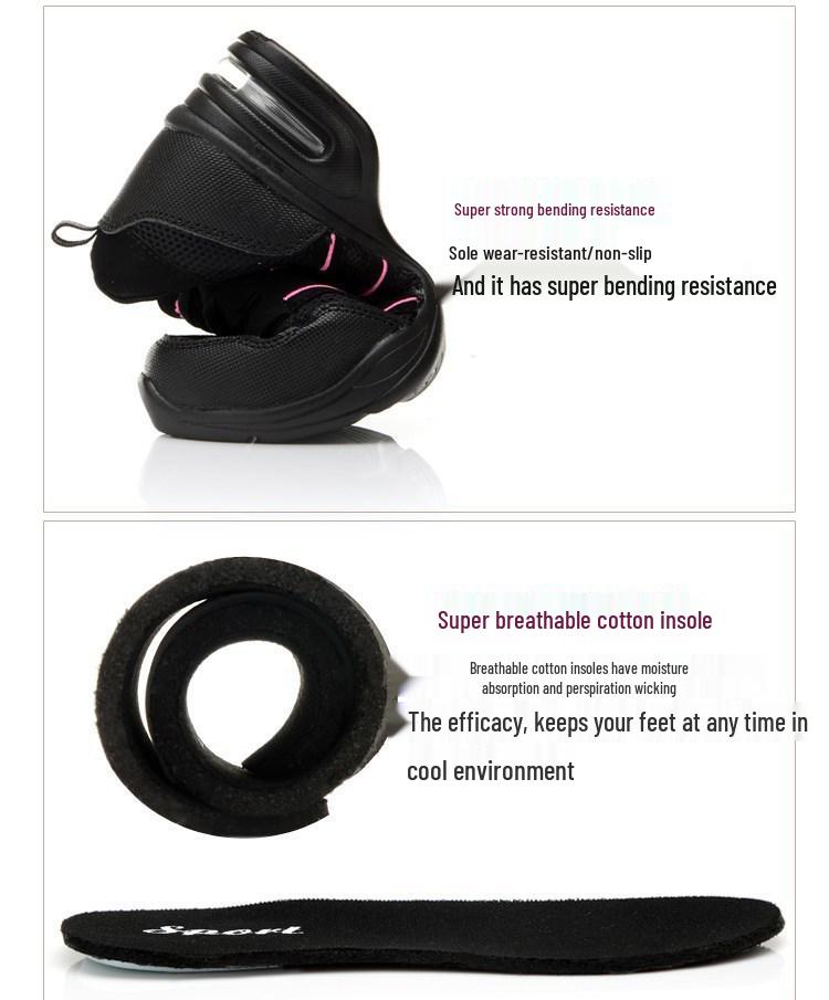 Женские сетчатые джазовые туфли с мягкой подошвой и увеличением высоты - Универсальные для всех сезонов