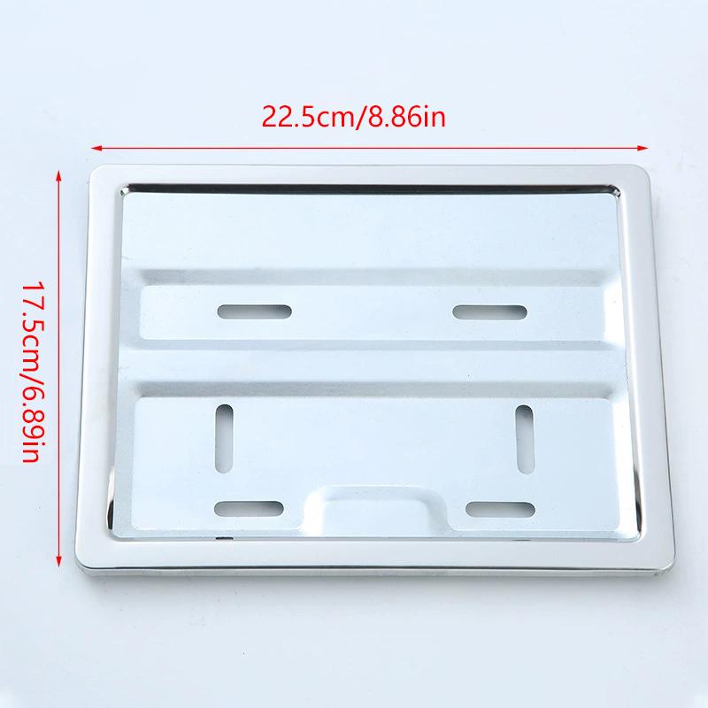 1 шт. Стандартный держатель номерного знака Таиланда, Подходит для рамки номерного знака мотоцикла, Нержавеющая сталь, Устойчивый к обесцвечиванию