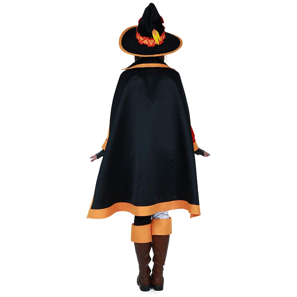 Комплект боевой формы для косплея ведьмы от Miccostumes с популярным женским костюмом, шляпой, (Маленький)