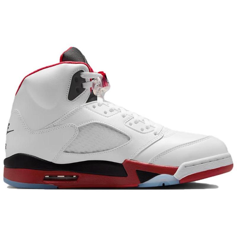 Air Jordan 5 Retro Fire Red 'Черный язычок' AJ5 HQ7978-101 2025 Мужской размер