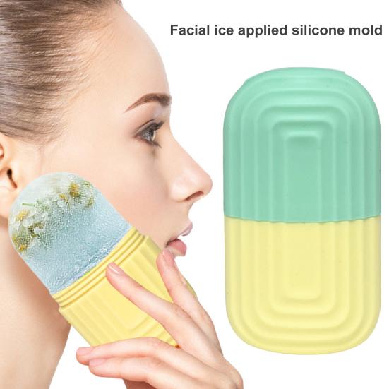 Ice Roller Face Massager Reusable Ice Compress Puffy Eye Bag Removal Pores Shrink Face Silicone Ice Mold Women Skin Care Tool