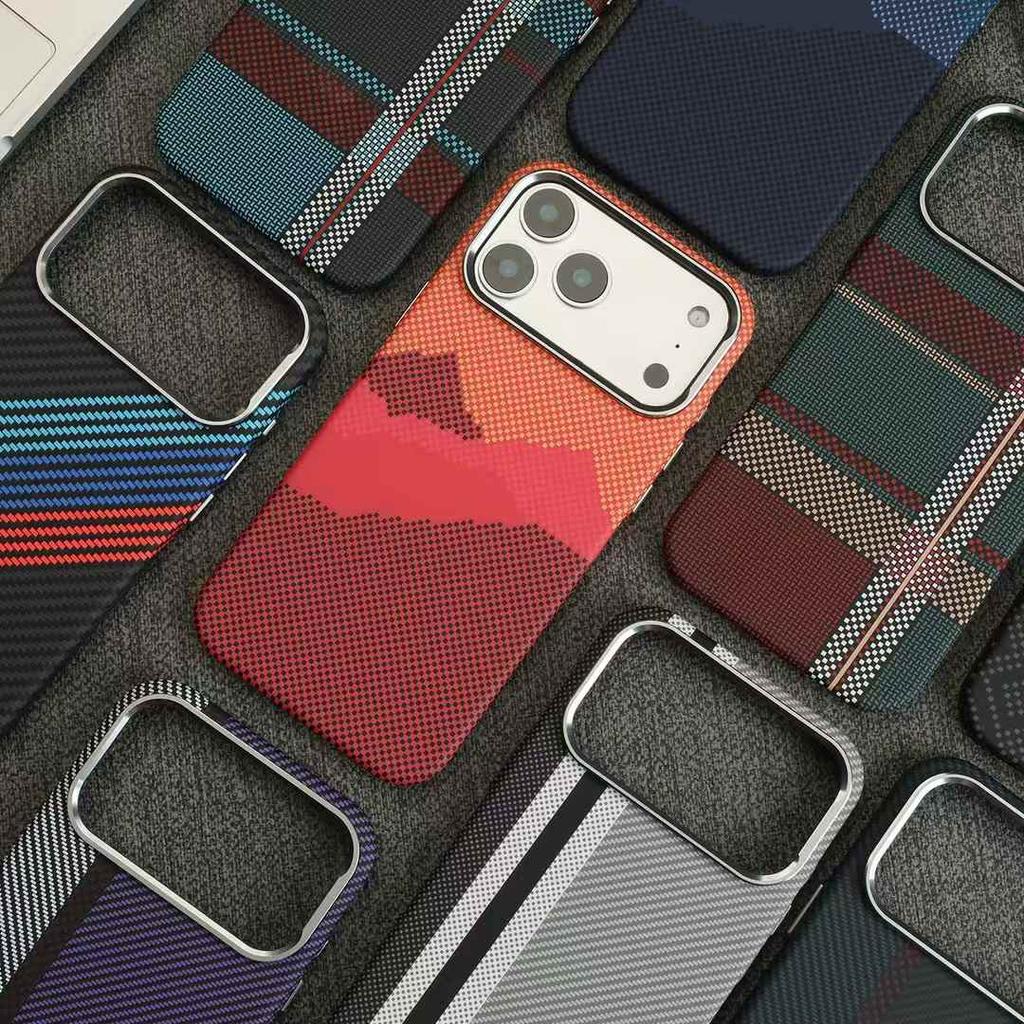 Роскошный магнитный чехол с текстурой карбона для iPhone 17 Pro Max Air 16 15 14 13 12 Pro, металлический ободок камеры, кнопка, противоударная крышка
