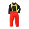 YCharu Halloween Cosplay Costume for Boys, Kids' Short Sleeve and Long Sleeve Suit with Suspenders, Perfect for Outings, Photos, and Parties (120cm,