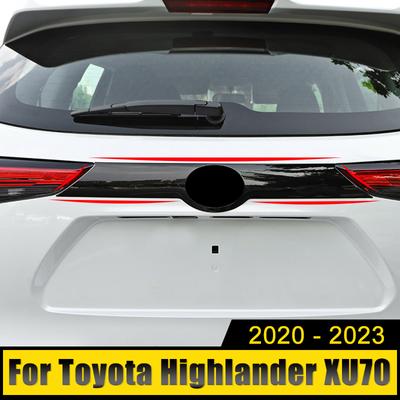 Автомобильные аксессуары для Toyota Highlander XU70 Kluger-2022 2023 ABS, защитная рамка для задних ворот, формовочная рамка с логотипом, накладка на крышку