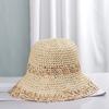 Цветная шляпа-тазик, пляжная шляпа из травы, кружевная плетеная шляпа, женская дорожная солнцезащитная пляжная шляпа, кружевная шляпа