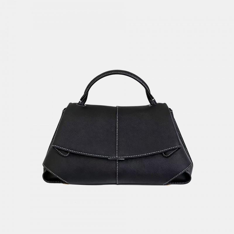 Womens Genuine Leather Crossbody Bag Minimalist Chic Shoulder Daily Commute Handbag Soft Texture