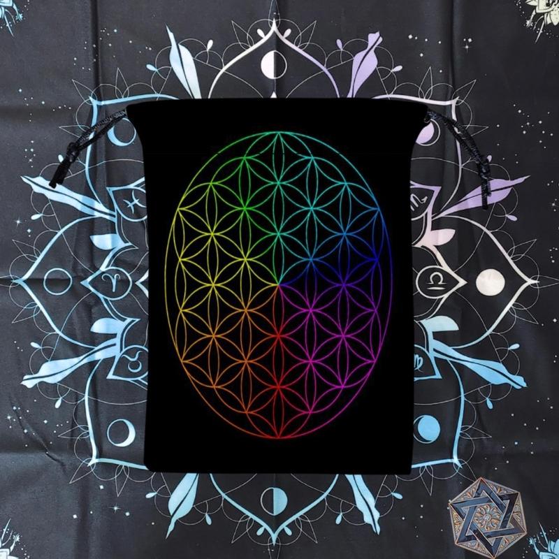 Мини Ювелирные Кости Карта Подарочный Мешочек на Завязках Мешочек для Гаданий Таро