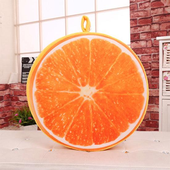 Мягкая круглая подушка Talos, плюшевая подушка, оранжевый киви, арбуз, фрукты, игрушки, подушка для сиденья
