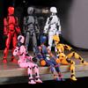 Action Figure Set, Giant Sword Robot Action Figure 3D Printed Robo 13 Action Fidget Toys Figure Articulated, Collectors Desktop