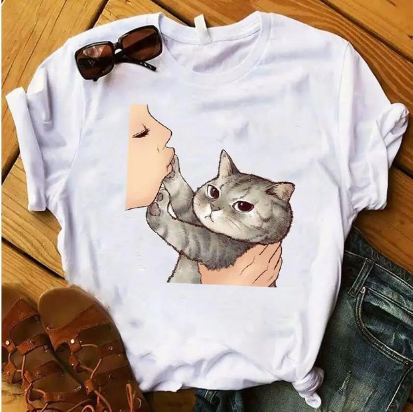 Dog Paw Cute Feet Dog Claws Short Sleeve T-shirt Men's and Women's Fashion Tops Cartoon Oversized T Shirt Kawaii Clothes Tee