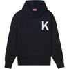 Худи оверсайз с вышивкой Kenzo Lucky Tiger Черный Мужские топы FE58SW0114MF-99J