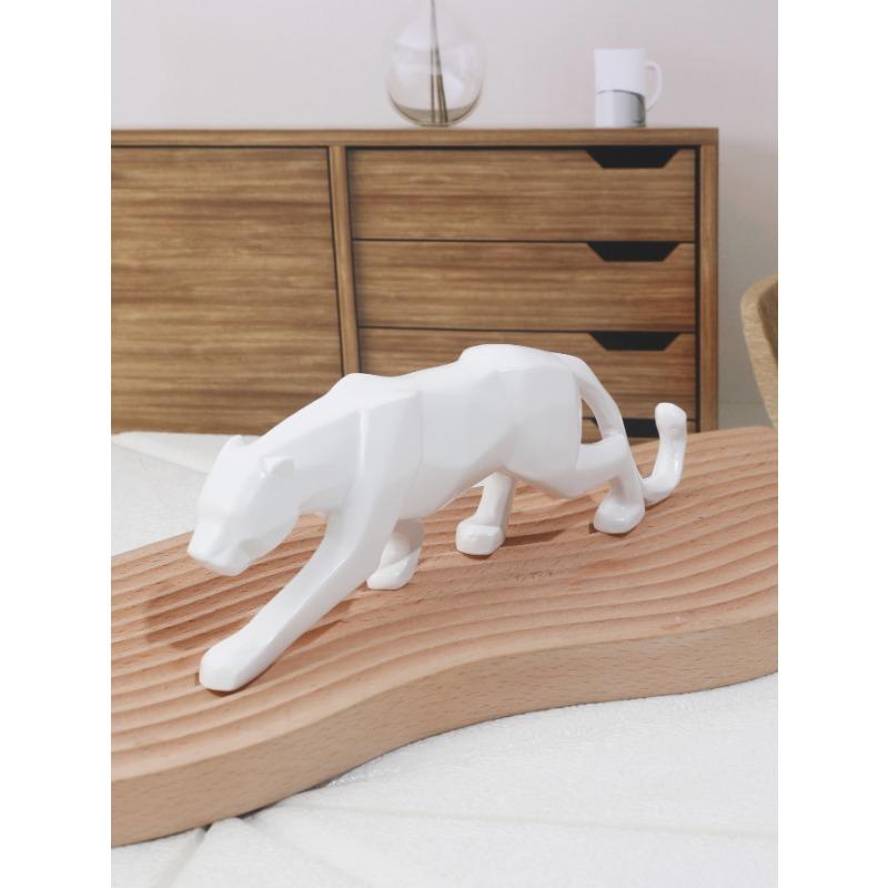 1 шт. Скандинавская креативная фигурка леопарда, украшение для стола, поделки из смолы, аксессуары для дома, домашний декор