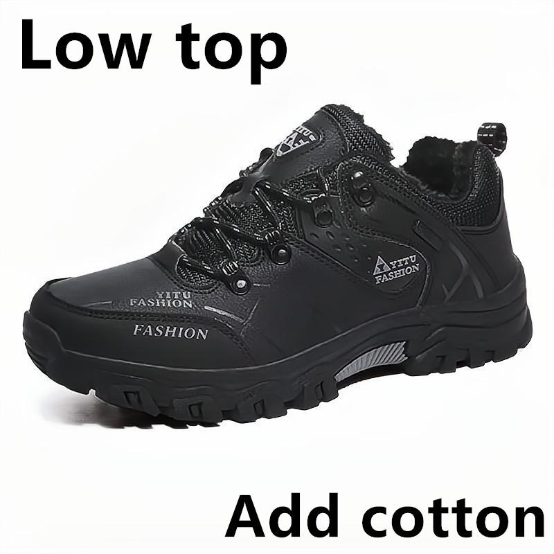 Мужские кроссовки, альпинистские ботинки, водонепроницаемые кожаные походные ботинки, теплая зимняя обувь для мужчин, сноубутсы, обувь для треккинга на открытом воздухе