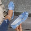 2024 Women's Large Size Denim Toe Slip-On Shoes