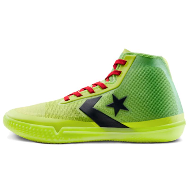 Converse All Star Pro BB Nocturnal Светящиеся в темноте Высокие Практичные баскетбольные кроссовки Унисекс Лимонно-желтый