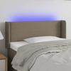VidaXL LED Headboard Bedroom Furniture Single Bed Accessory Headboard Interior Taupe 3123082