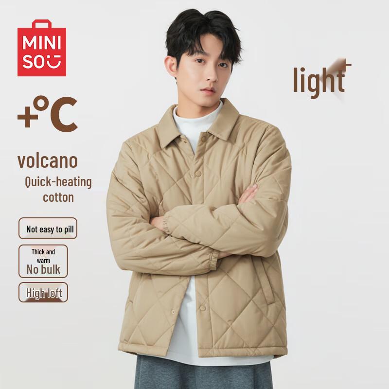 MINISO Men's Quilted Collar Padded Jacket