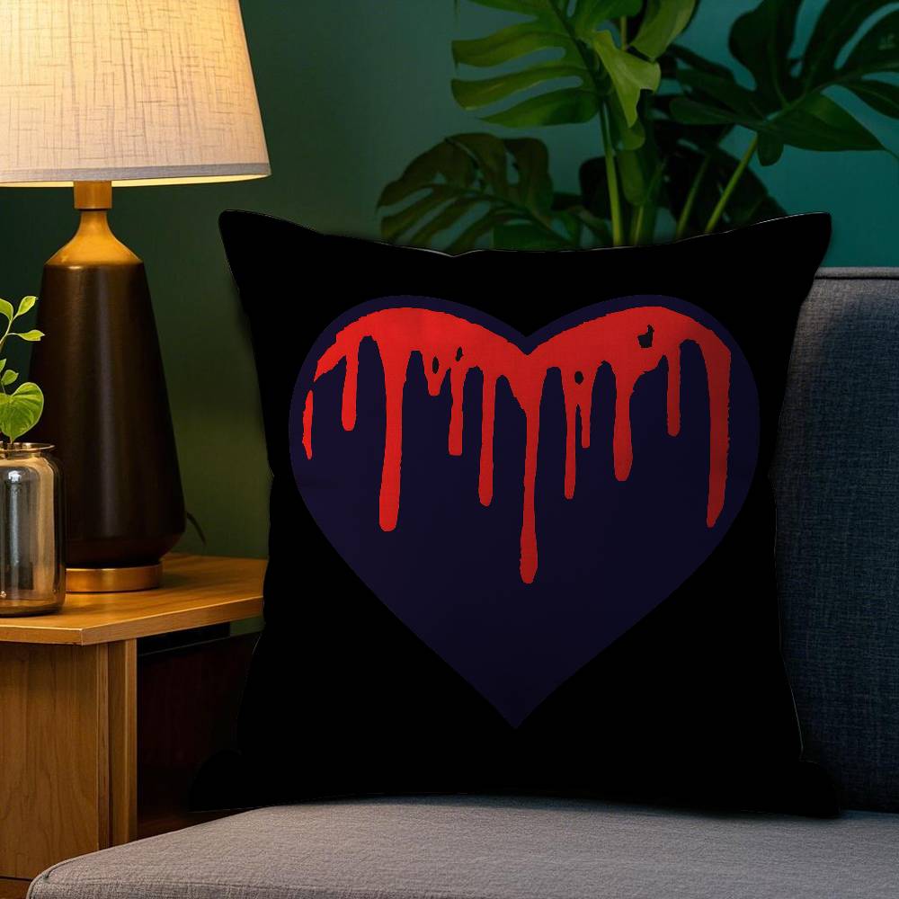 Home Decor Heart themed Decorative Pillows with Unique Designs Pattern Cushion Cover Suitable for Sofa Bedroom Car Pillow Cover