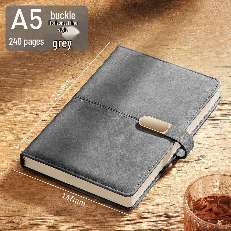 2026 A5 Customizable Business Diary: Elegant Leather Cover & Logo