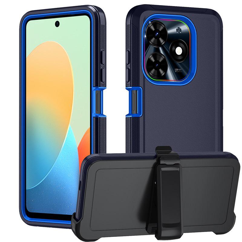 Чехол-книжка Tecno Spark 10 Pro 3-в-1 с полным покрытием и вращающейся подставкой