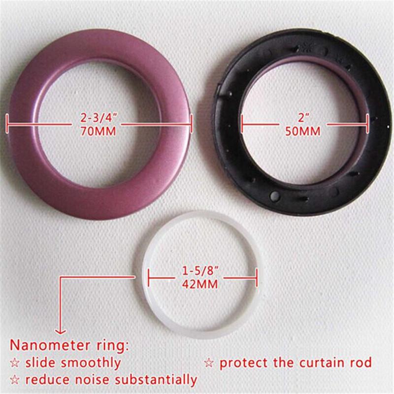 10 шт. Домашнее римское круглое пластиковое кольцо для люверсов оконных штор, круглые слайдеры