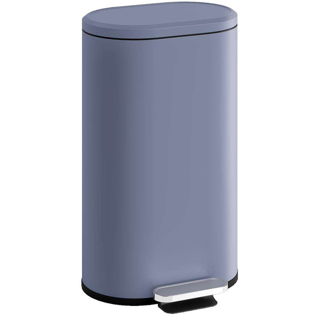 30 L Modern Curved Kitchen Bin - Grey