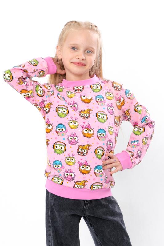 Girls’ Sweatshirt – Printed Double-Knit & Loose Fit, Any season 6069-055-5 HC